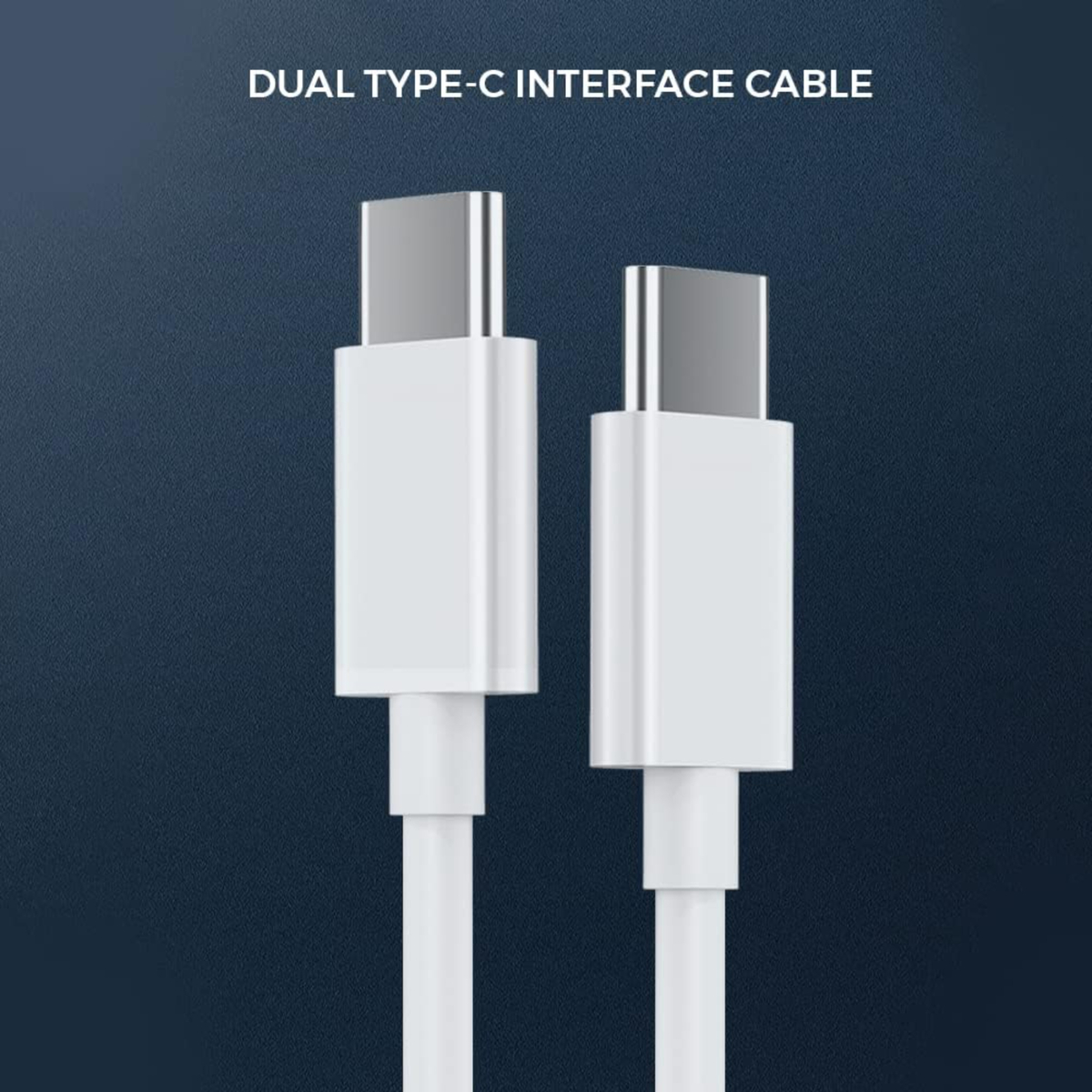 Iends Type-C to Type-C Cable, White, IE-CA1467