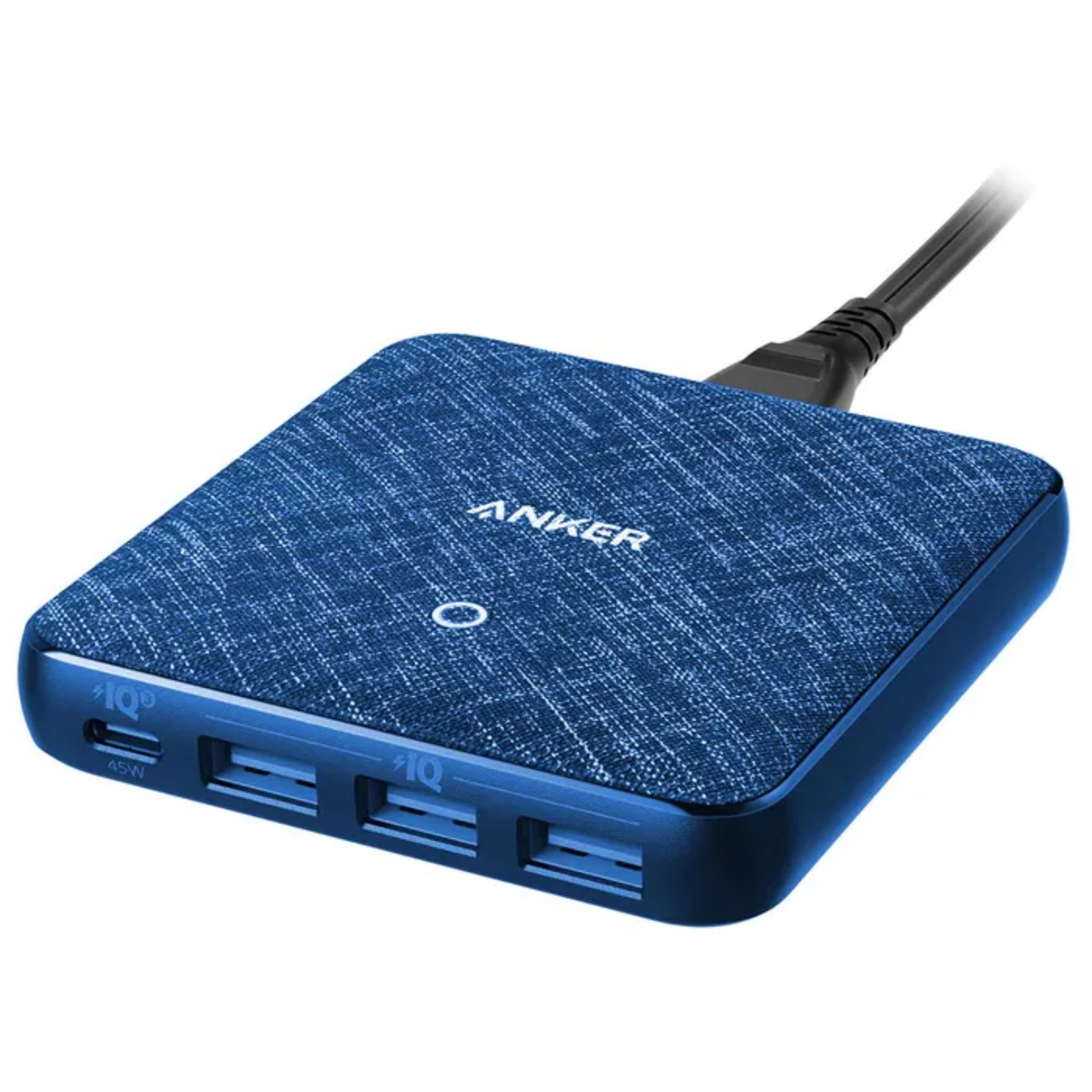 Anker PowerPort Atom III Charger, 4 Ports, Blue, A2045K31