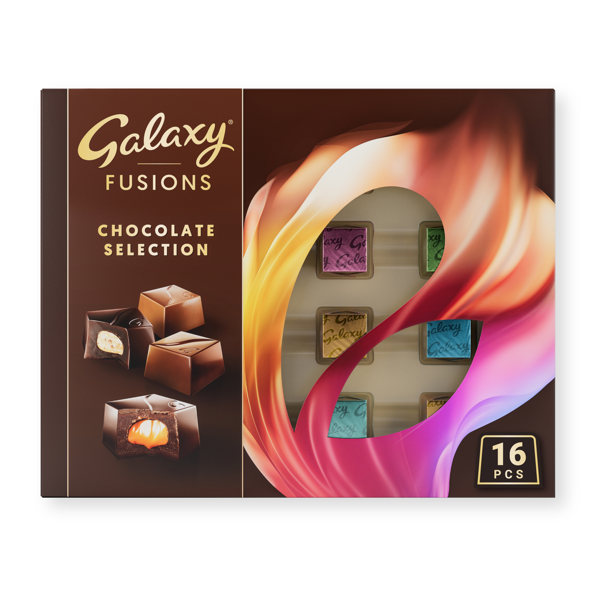 Buy Galaxy Fusions Chocolate Selection 16 pcs 180.8 g Online at Best Price | Food Fest Grocery | Lulu Kuwait in UAE