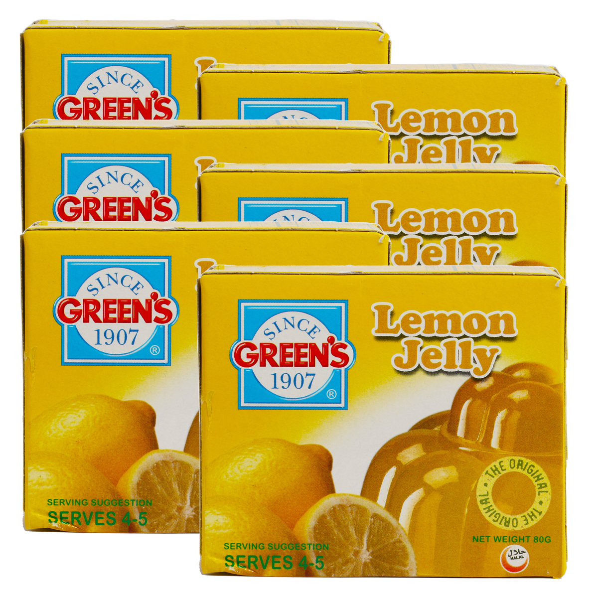Green's Lemon Jelly Value Pack 6 x 80 g