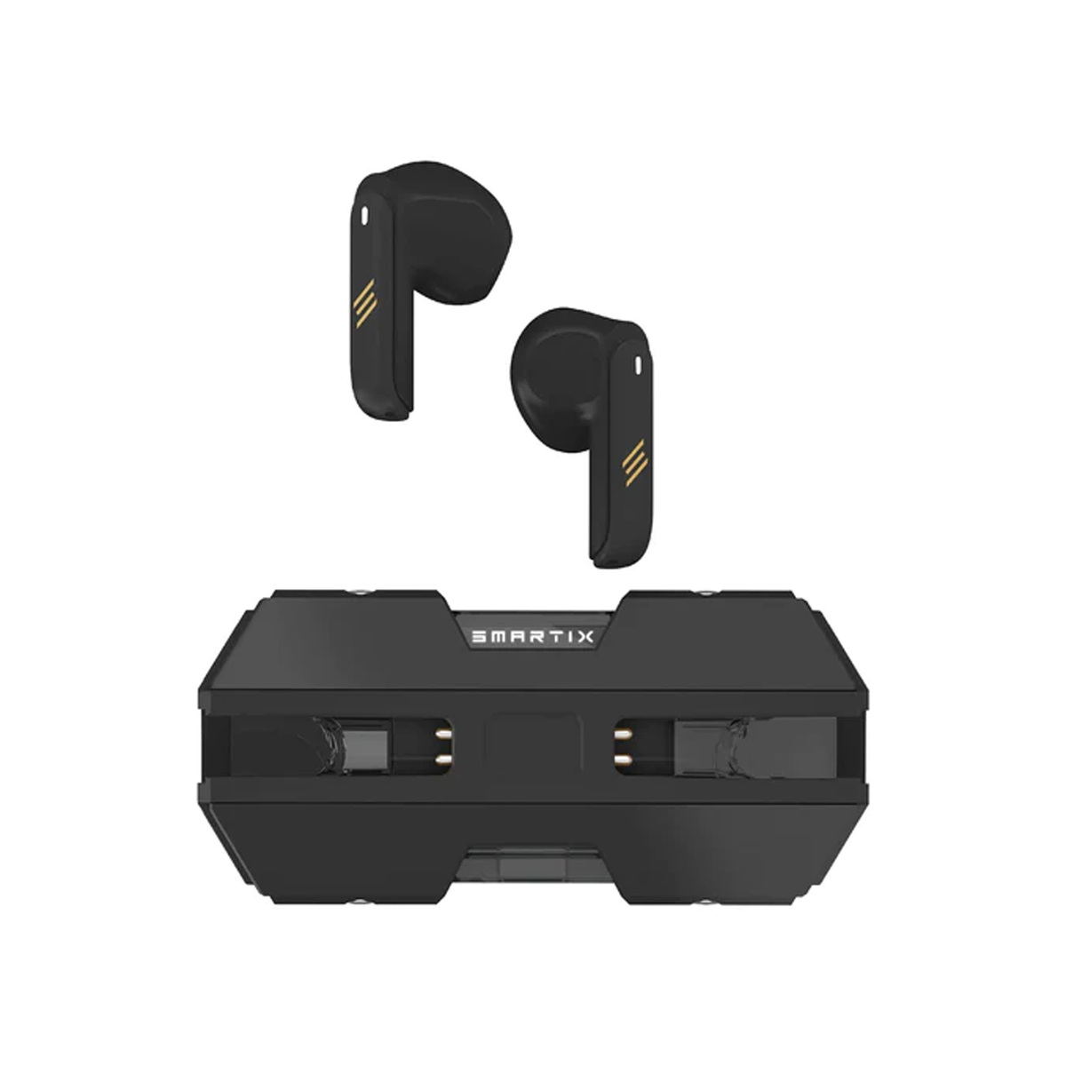 Smartix Premium Wireless Gaming Earbuds (G-Buds), Black/Silver, SGMT1