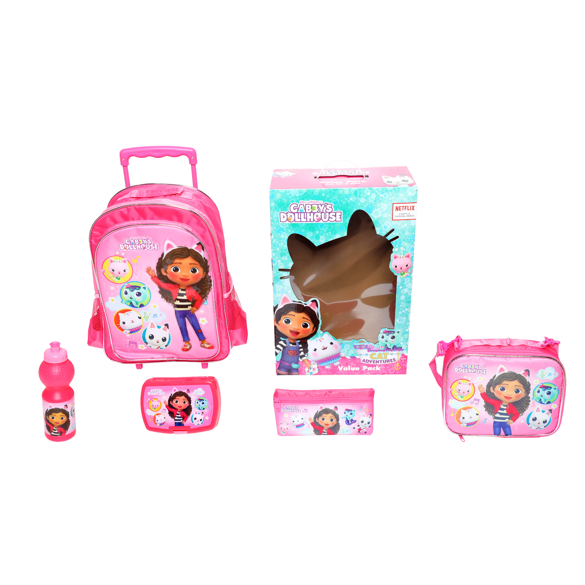 Gabby's Dollhouse 5 in1 Value Pack 16 inch Trolley FK023307