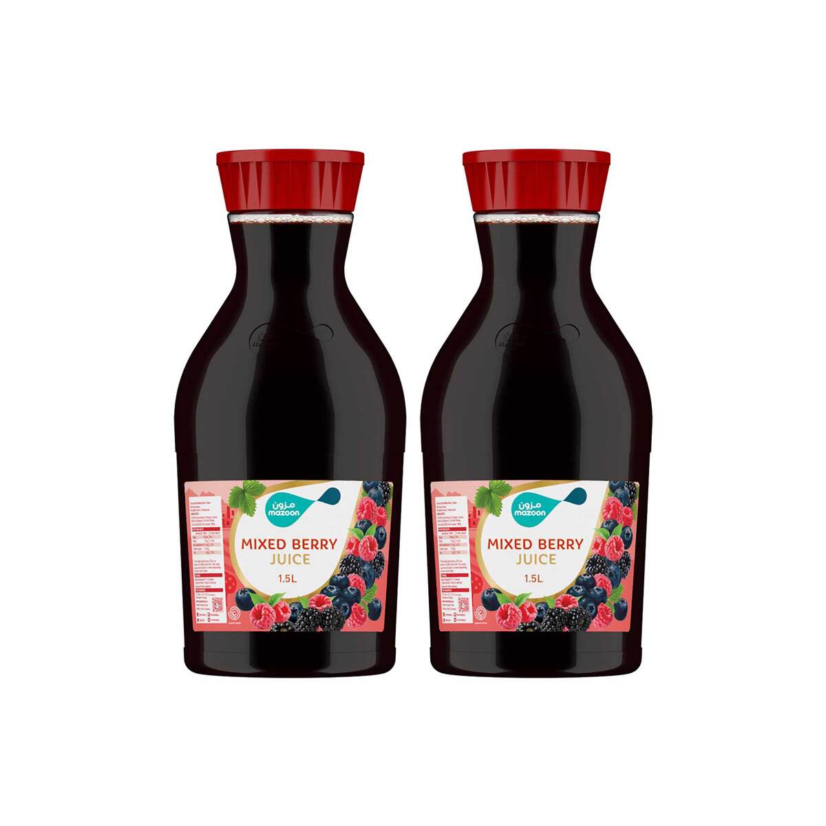 Mazoon Mixed Berry Juice Value Pack 2 x 1.5 Litres