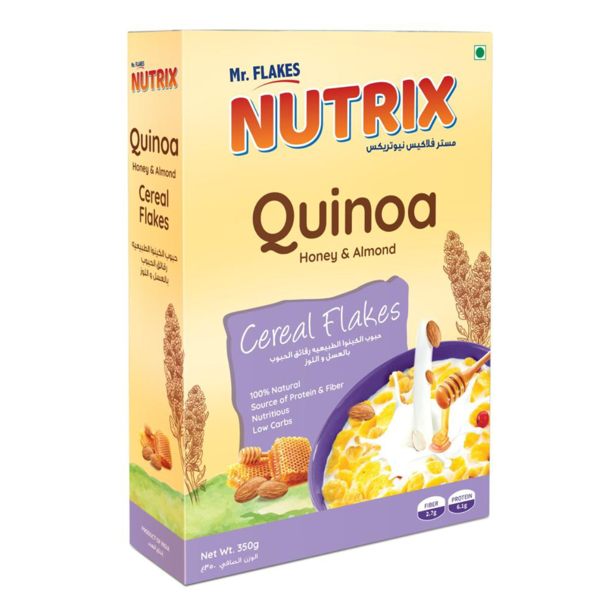 Mr. Flakes Nutrix Quinoa Honey & Almond Cereal Flakes 350 g
