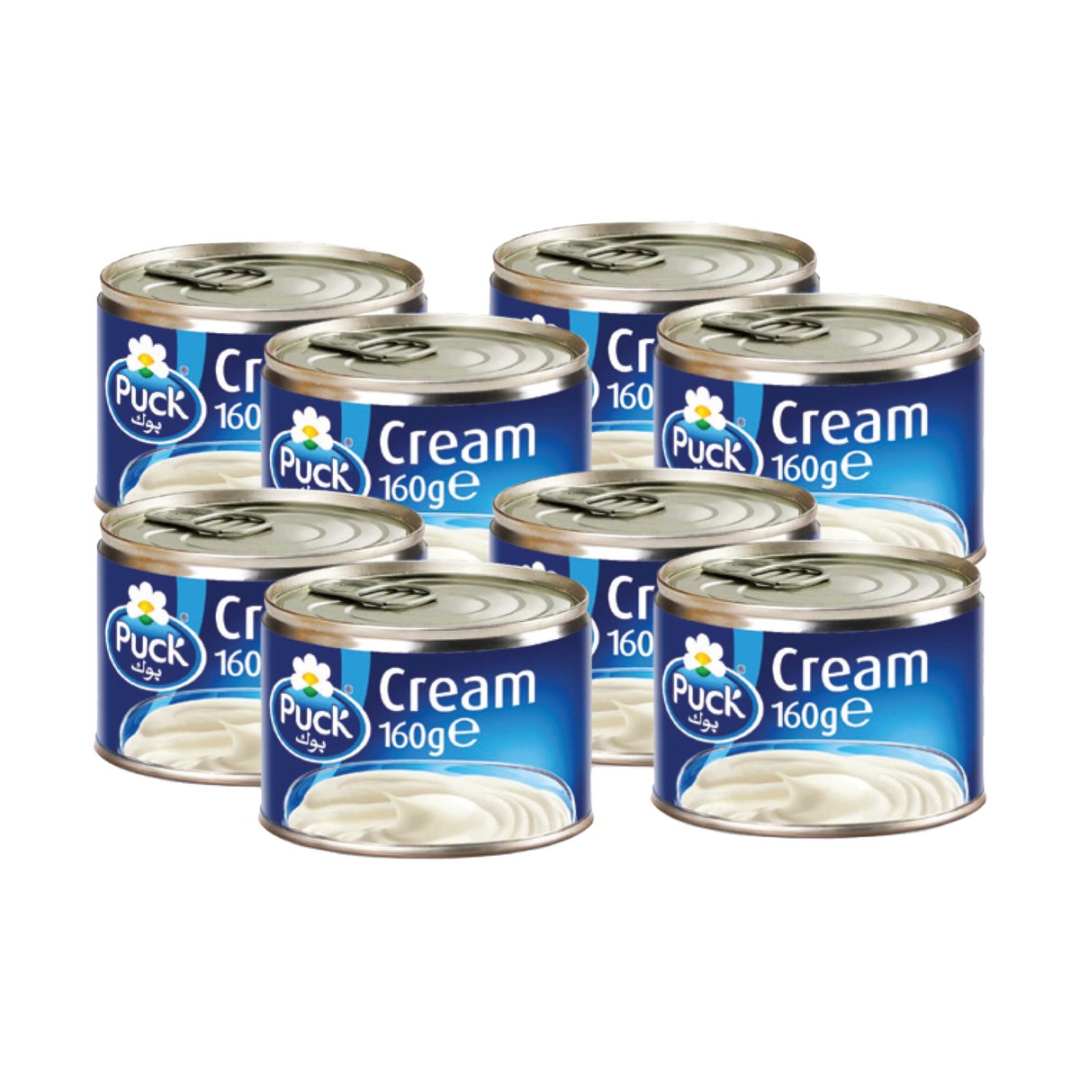Puck Cream With Vegetable Oil Value Pack 8 x 160 g