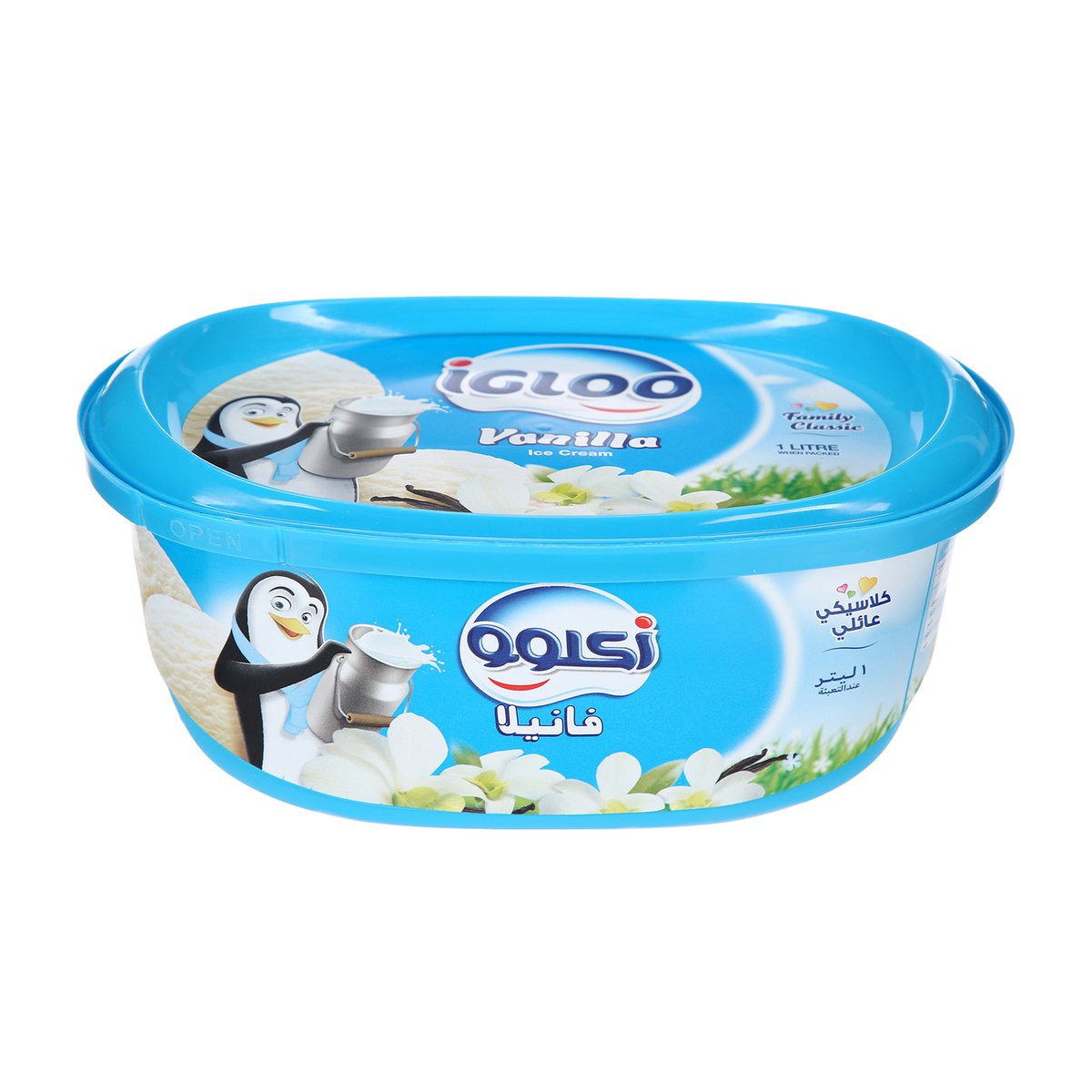 اشتري قم بشراء إيجلو فانيليا عائلي كلاسيك 1 لتر Online at Best Price من الموقع - من لولو هايبر ماركت Ice Cream Take Home في السعودية