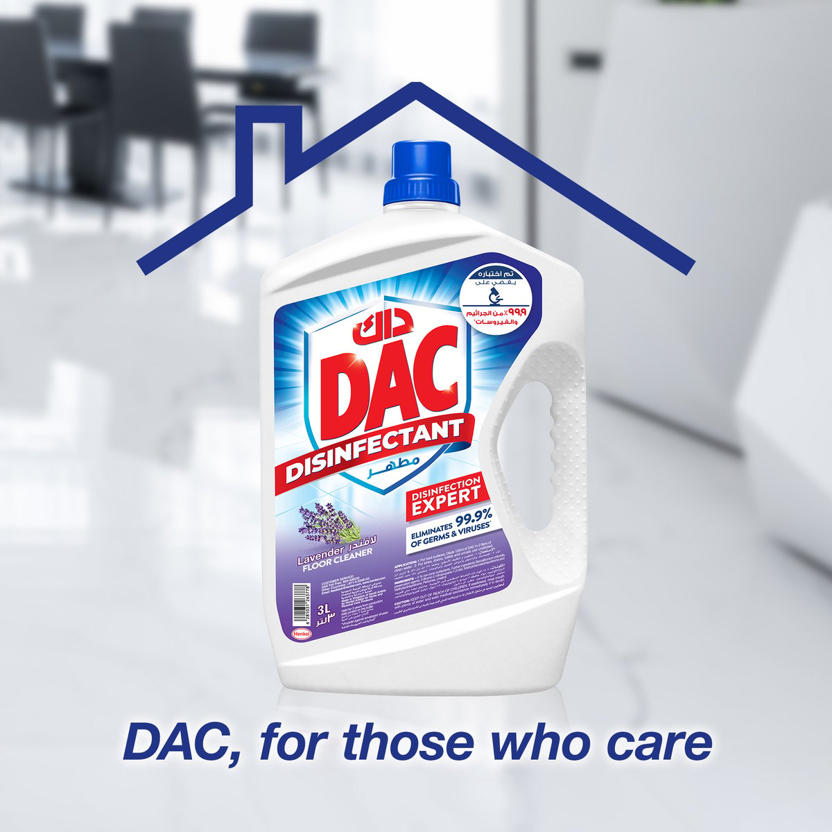 Dac Disinfectant Lavender Floor Cleaner 3 Litres