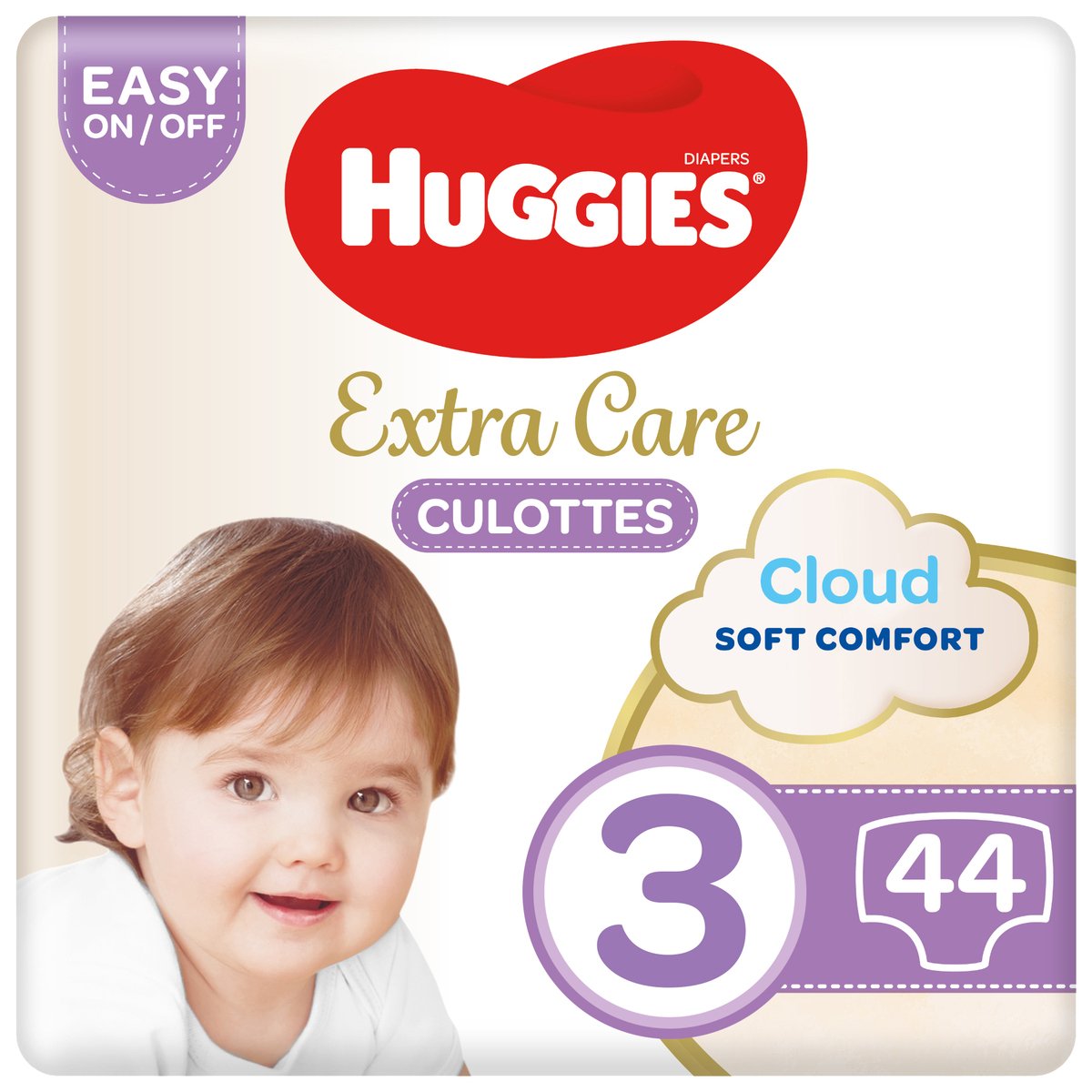 Huggies Extra Care Pants Diapers Size 3 6-11 kg Value Pack 44 pcs