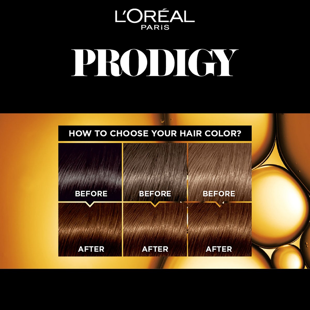 L'Oreal Paris Prodigy Hair Color 6.32 Dark Golden Blonde 1 pkt