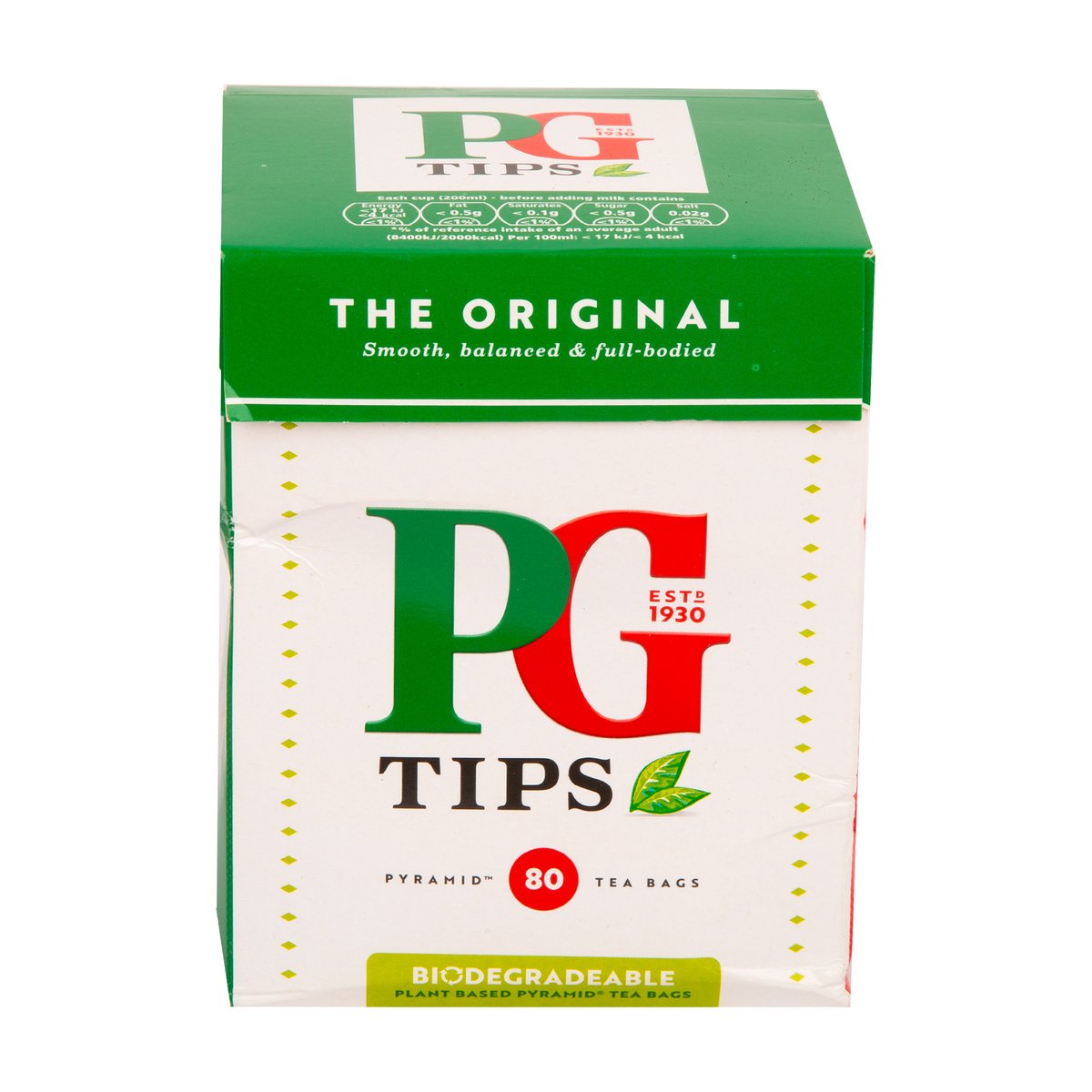 PG Tips 80 Pyramid Tea 80 Teabags 232 g