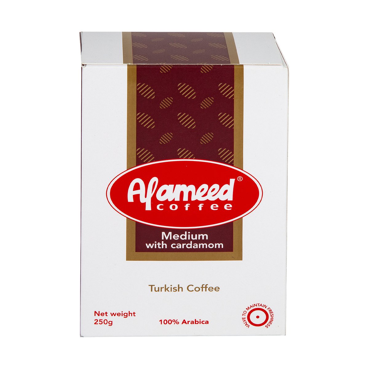 Al Ameed Turkish Coffee Medium with Cardamom 250 g