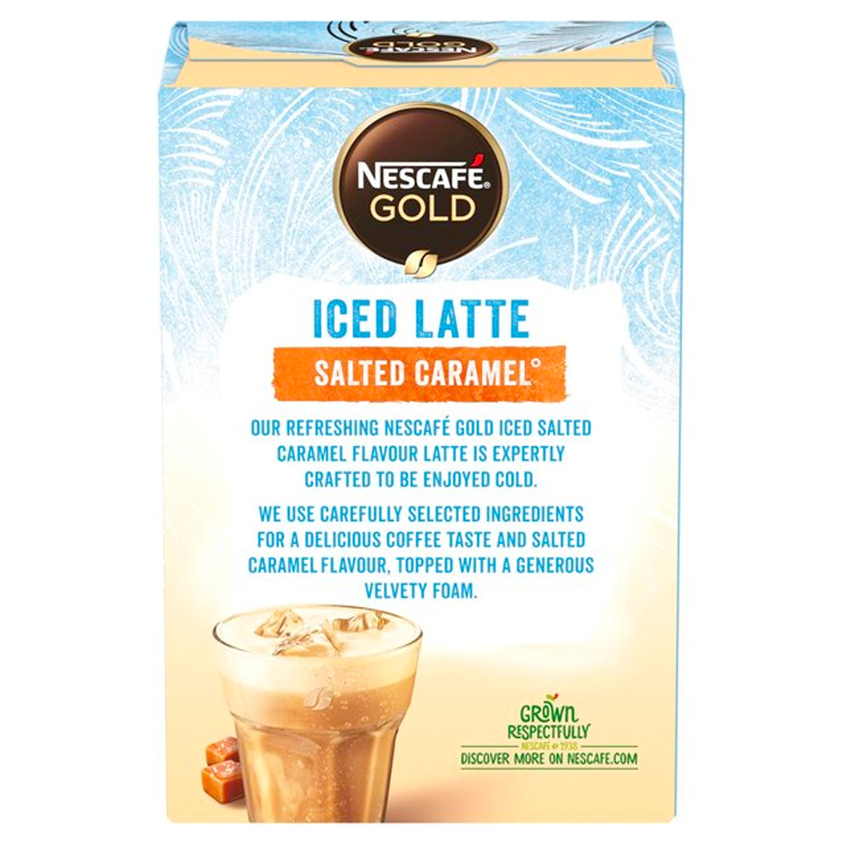 Nescafe Gold Iced Salted Caramel Latte Coffee 7 x 14.5 g