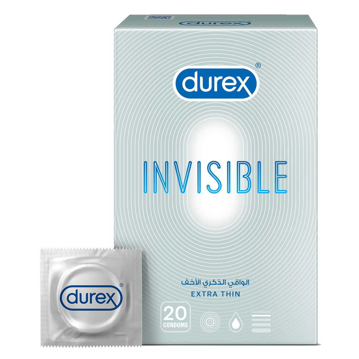 Buy Durex Invisible Super Ultra Thin Condoms For Men - Invisible (10 Pcs)  Online in India