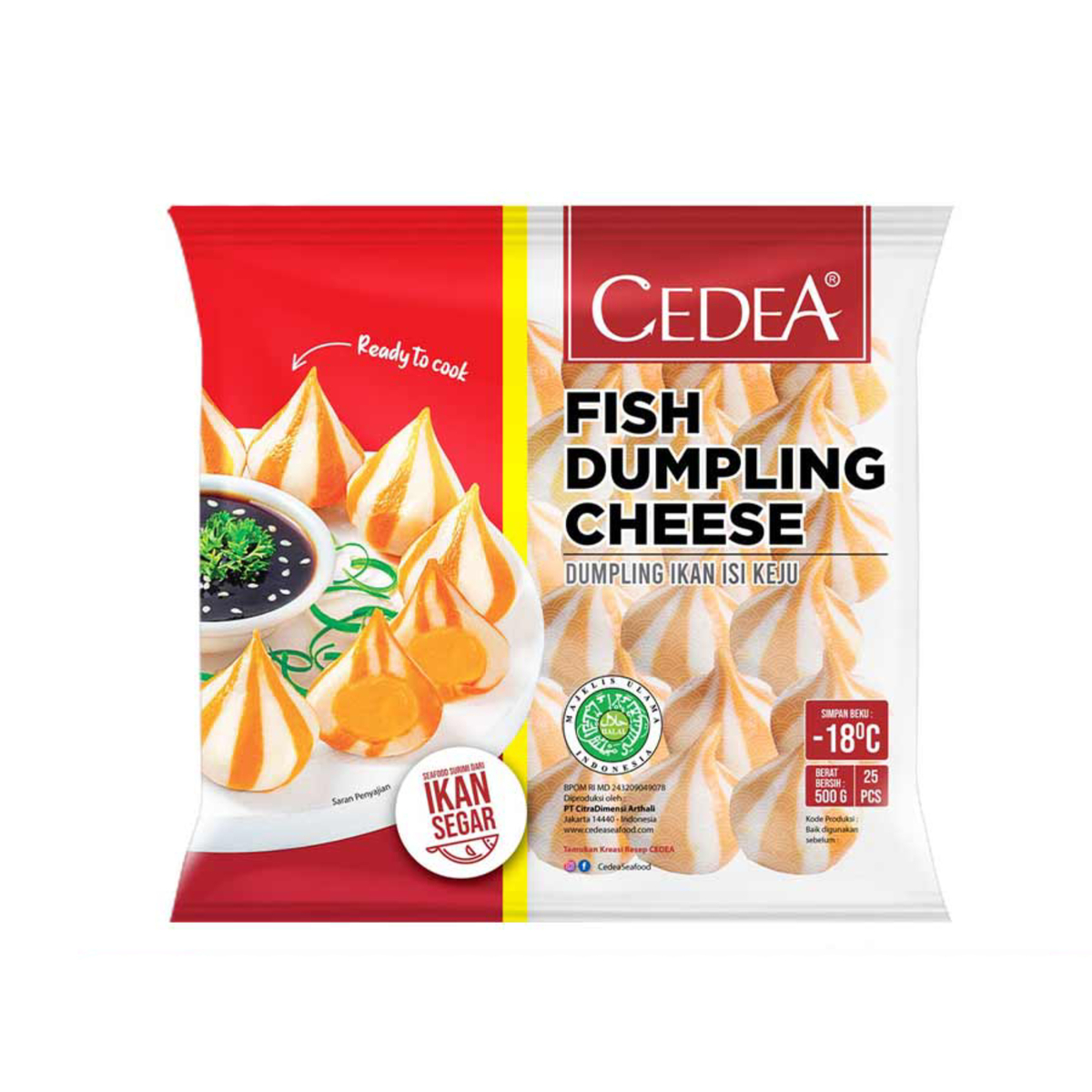 Cedea RM Fish Dumpling Cheese 500g