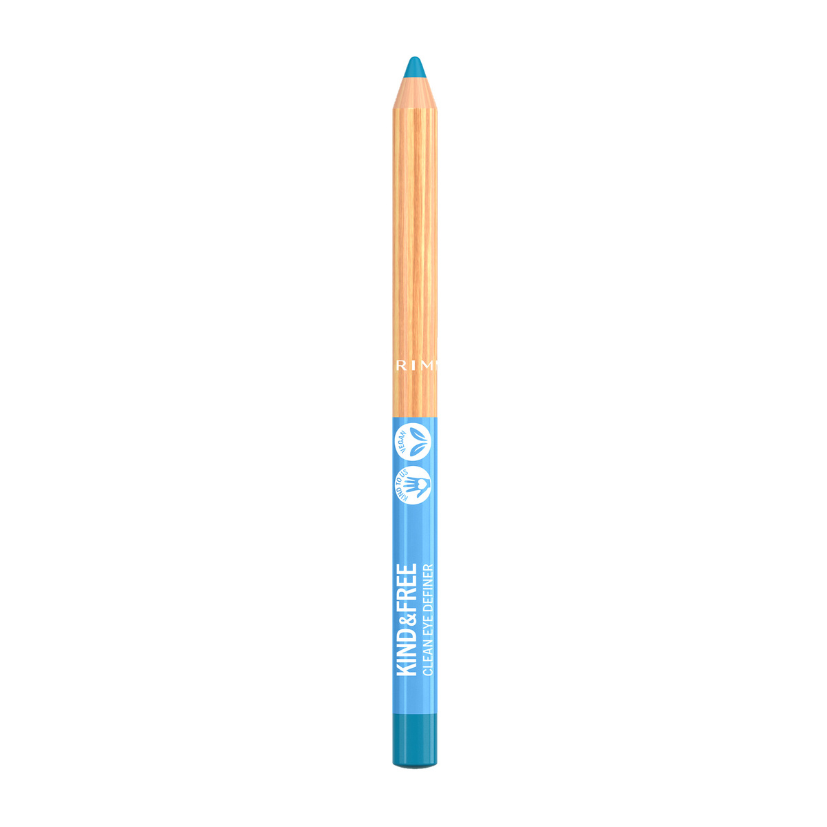 Rimmel London Kind & Free Clean Eyeliner Pencil, 006 Anime Blue, 1.1 g