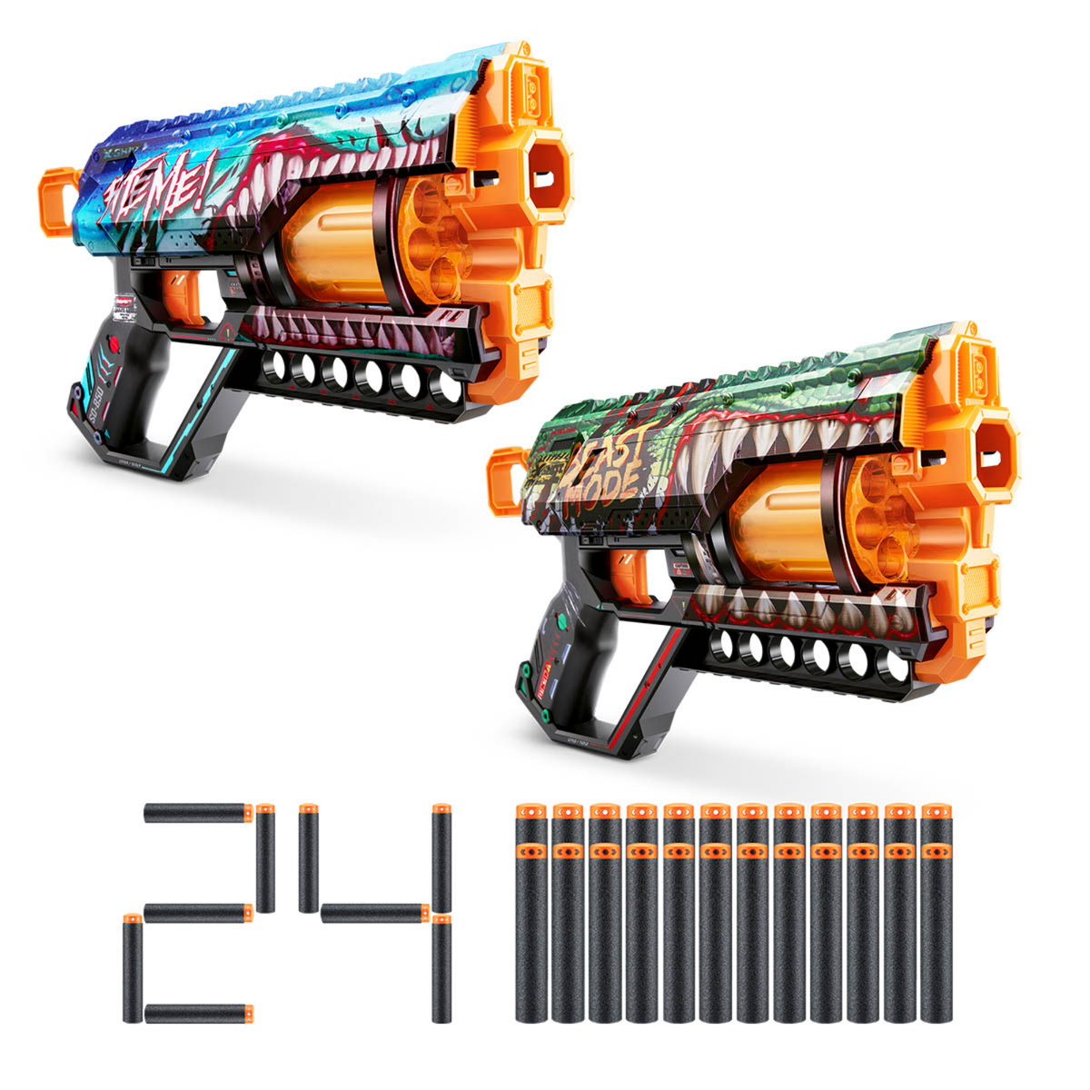 X-Shot Griefer Double Pack with 24 Darts, 1 Pc, Assorted, Multicolour, 36562