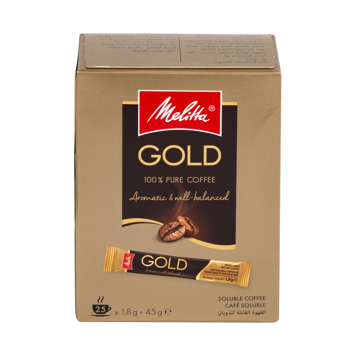 Melitta Gold Coffee Stick 25 x 1.8 g