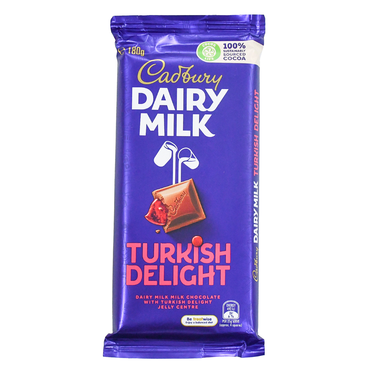 Cadbury Dairy Milk Turkish Delight Chocolate 180 g