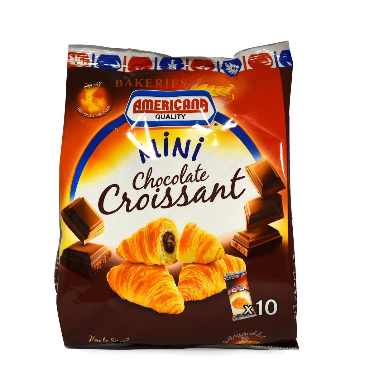 Americana Mini Chocolate Croissant 10 pcs + Mini Patee 10 pcs