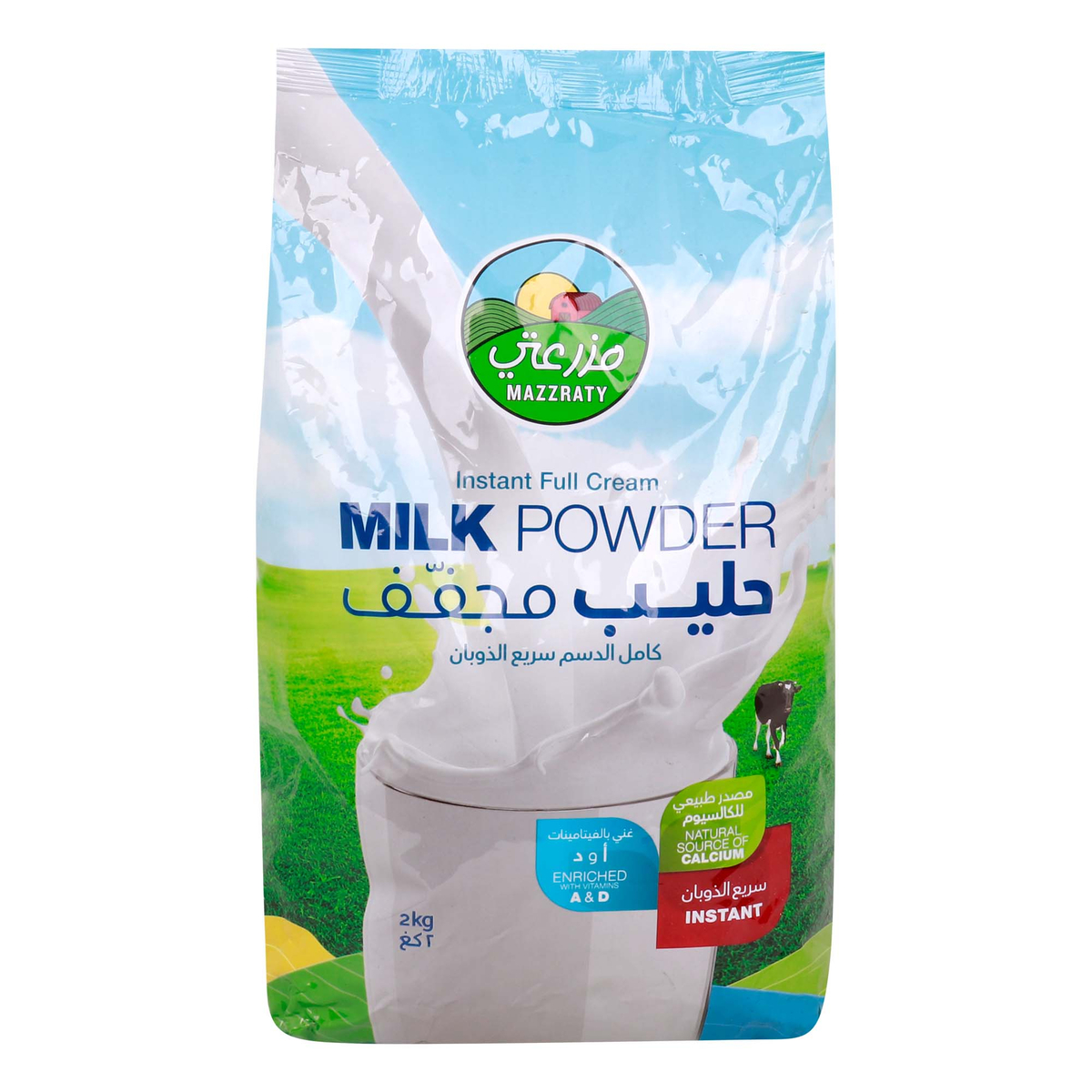 Mazzraty Instant Full Milk Powder Bag, 2 kg