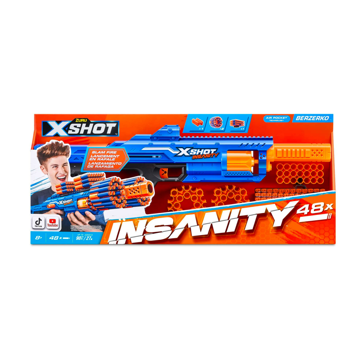 X-Shot Insanity Berzerko with 48 Darts, XS-36610
