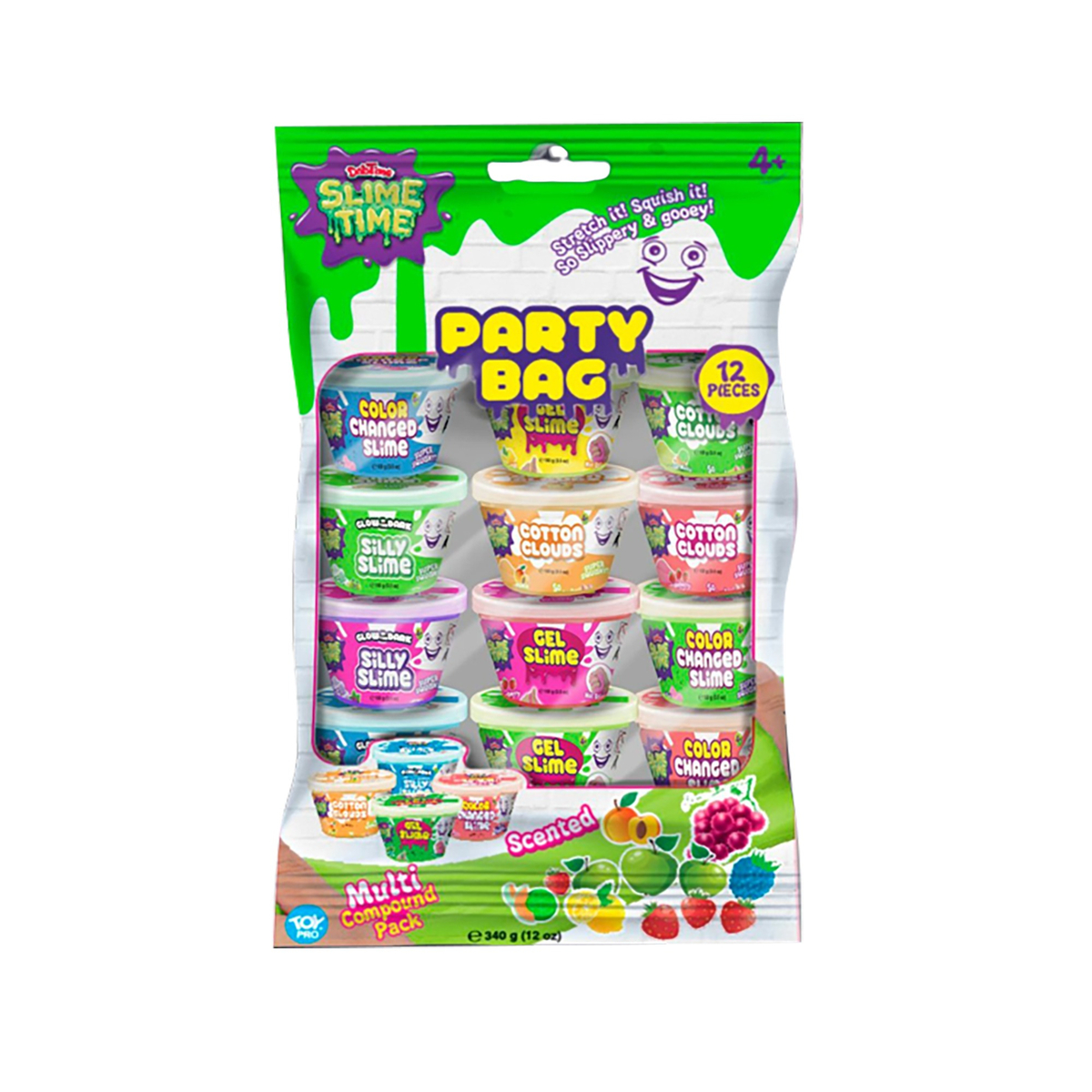 Doh Time Slime Time Party Bag, 12 cans, TP103163