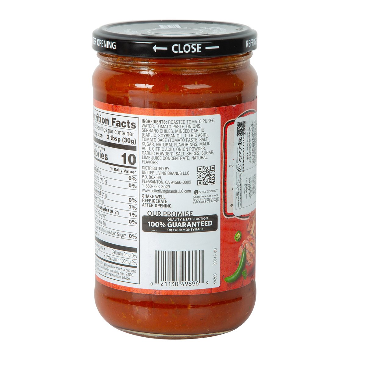 Signature Select Restaurant Style Fire-Roasted Tomato Salsa 680 g