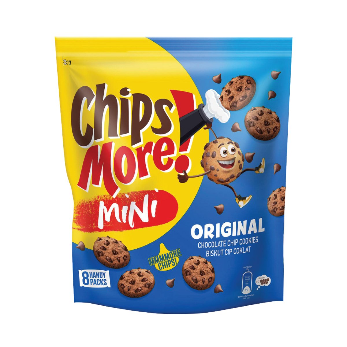 Chipsmore Original Mini Chocolate Chip Cookies 40.8g X 8sachets