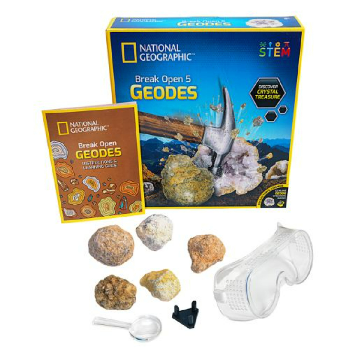 National Geographic Break Open 5 Geodes Set, RTNGGEO5