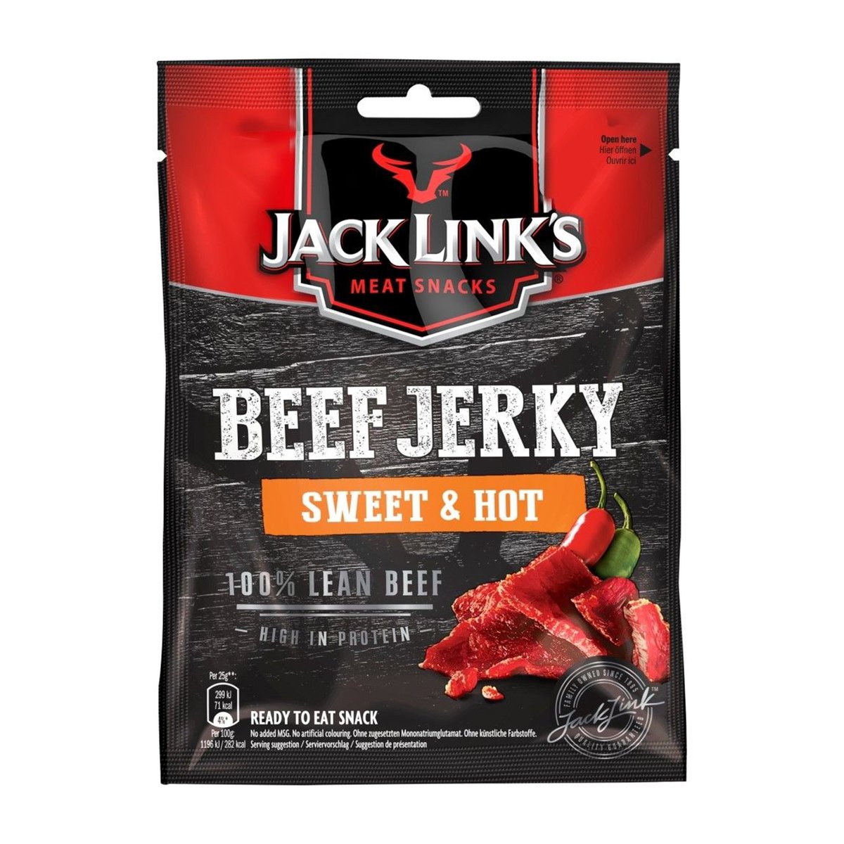 اشتري قم بشراء Jack Links Sweet & Hot Beef Jerky 70 g Online at Best Price من الموقع - من لولو هايبر ماركت Other Ethnic Food في الامارات