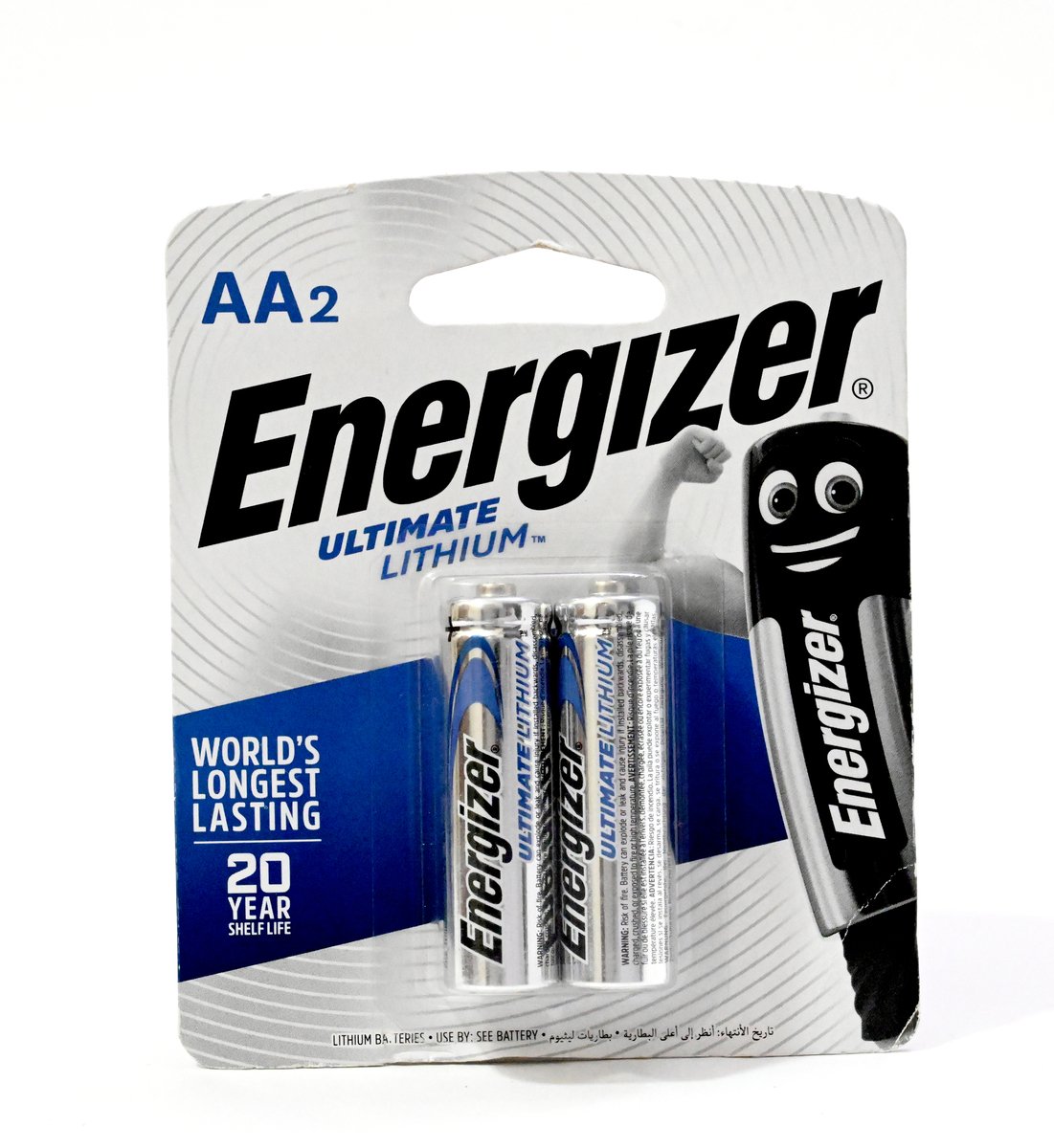 Energizer Ultimate Lithium AA Batteries, 2 Pcs, L-91 BP2