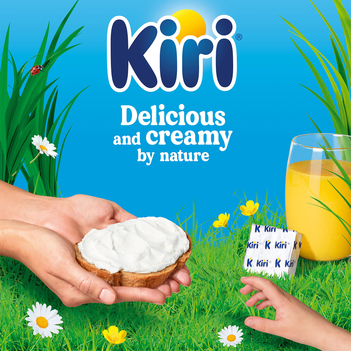 Kiri Spreadable Cream Cheese Squares 6 Portions 100 g
