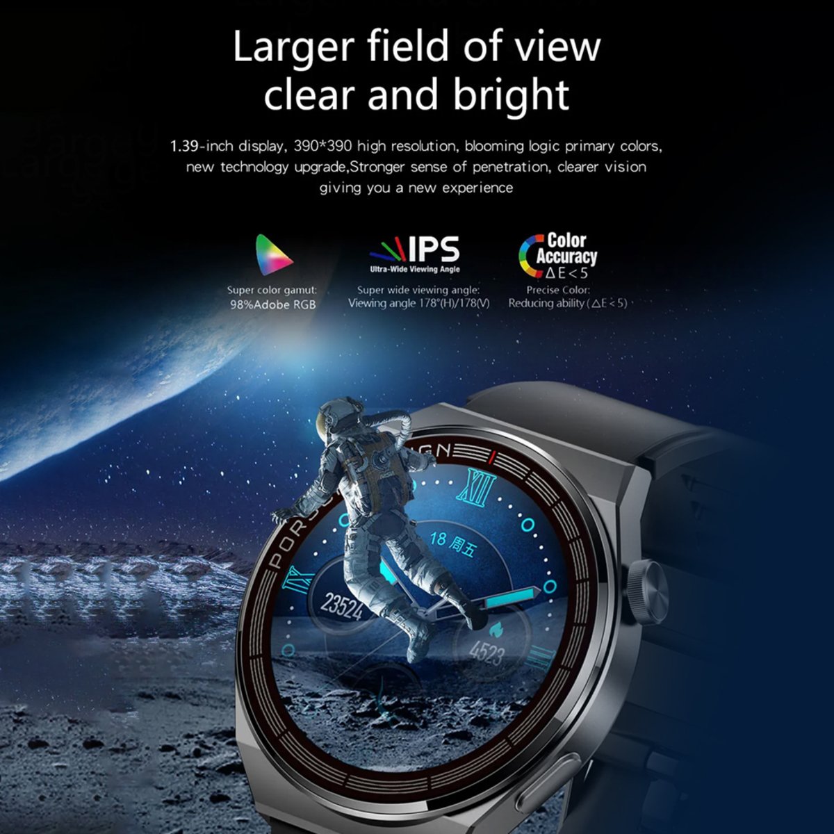 Hyundai Smart Watch T3 PRO, Black