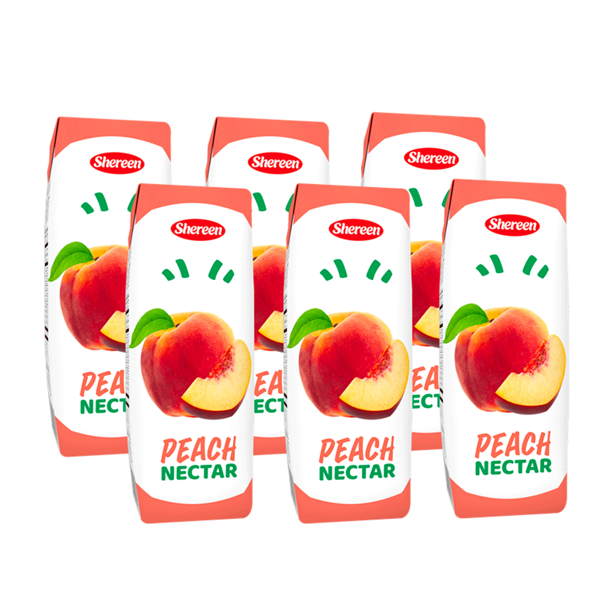 Shereen Peach Nectar Juice Tetra Pack 6 x 250 ml
