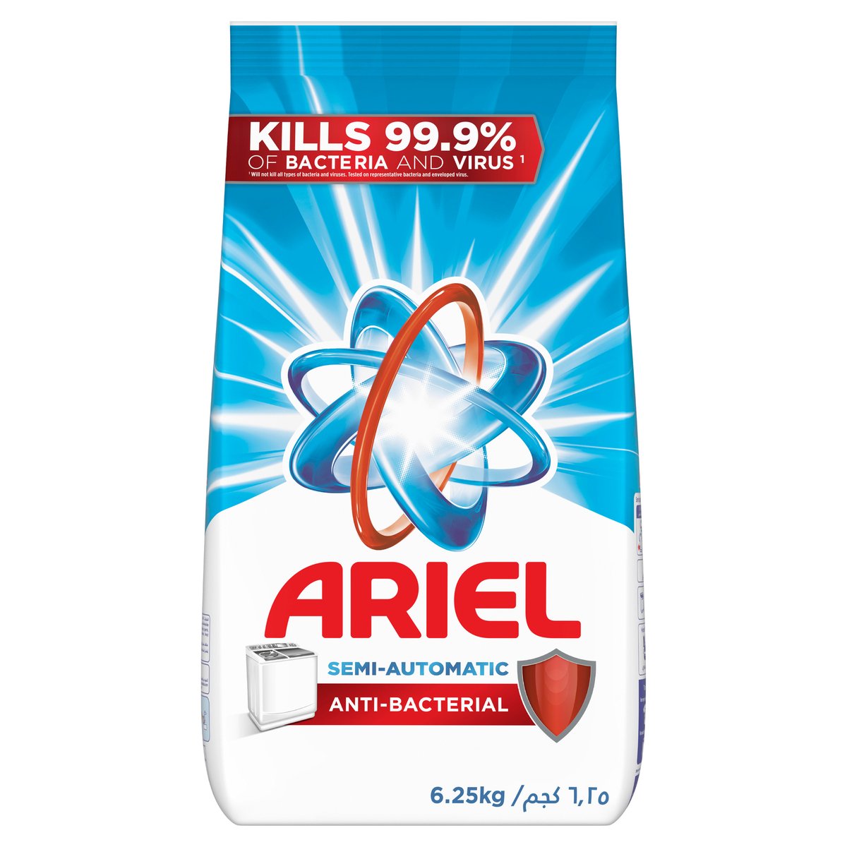 Ariel Semi-Automatic Antibacterial Laundry Detergent Original Scent 6.25 kg