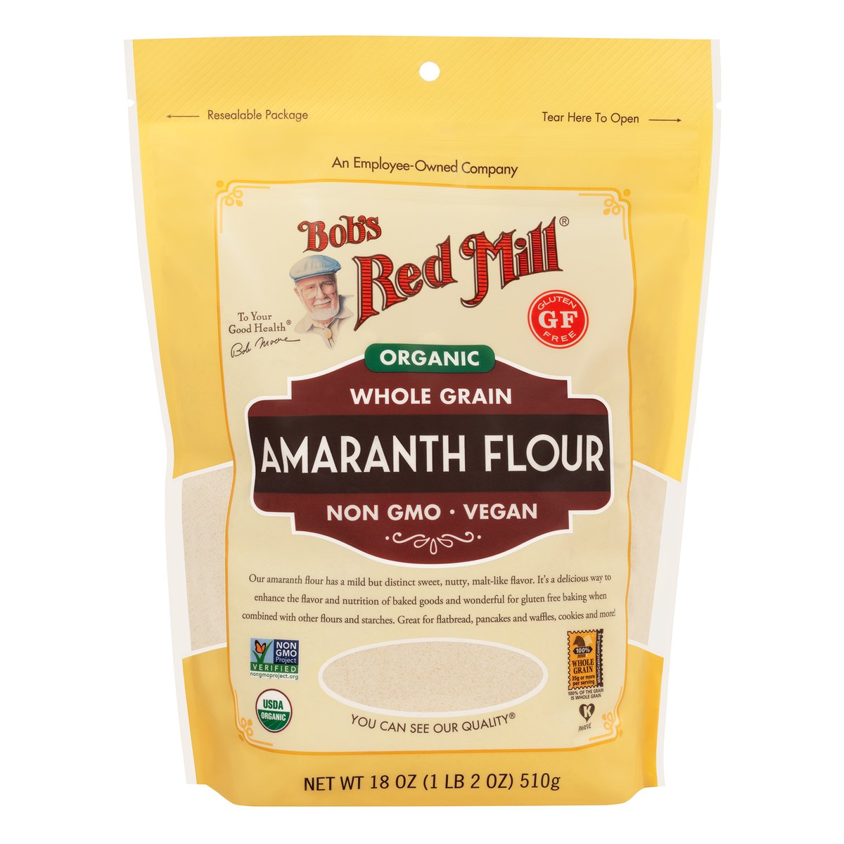 Bob's Red Mill Organic Whole Grain Amaranth Flour 510 g