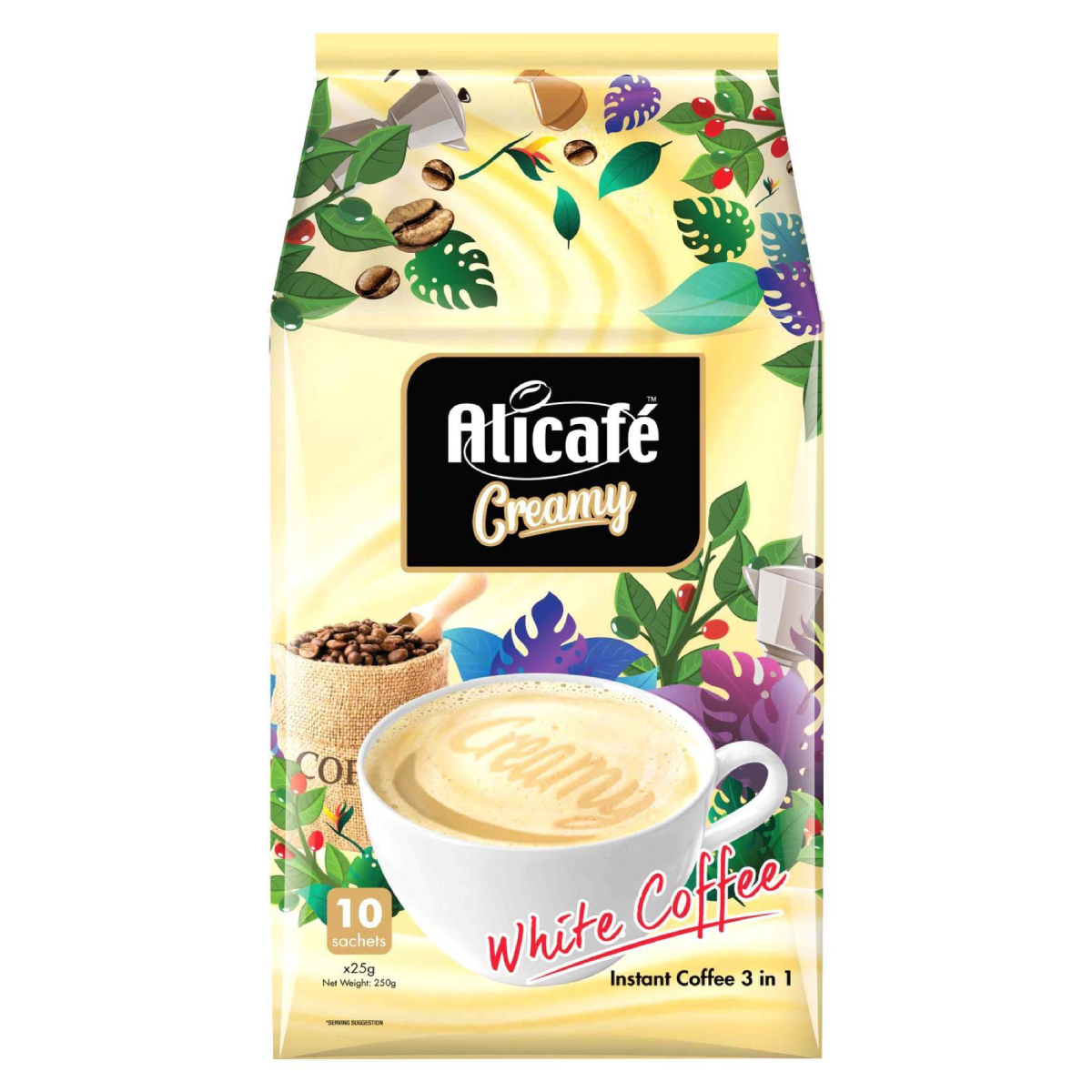 Alicafe 3in1 White Creamy Instant Coffee 10 x 25 g