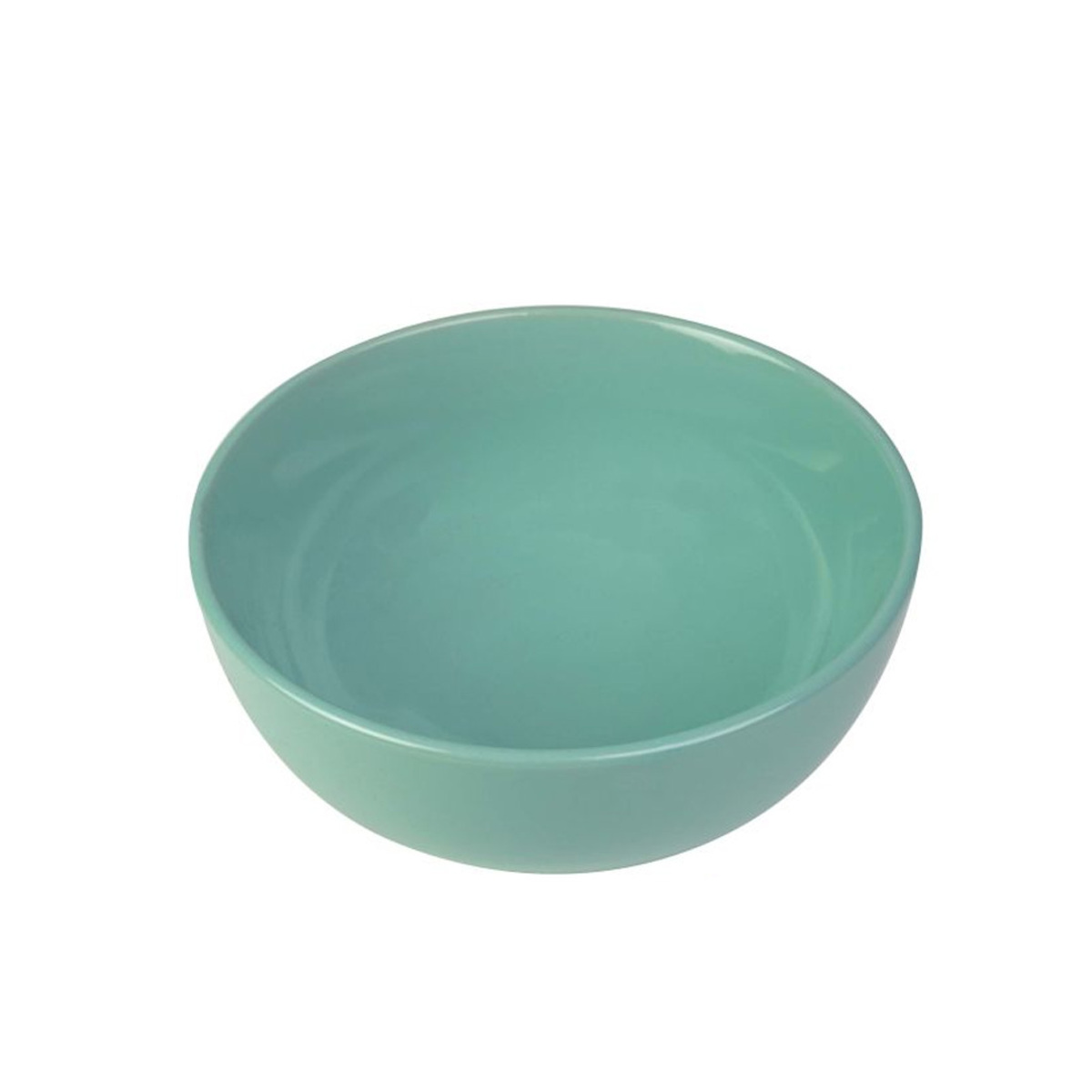 Little Homes Turquoise Stoneware Soup Bowl 7"
