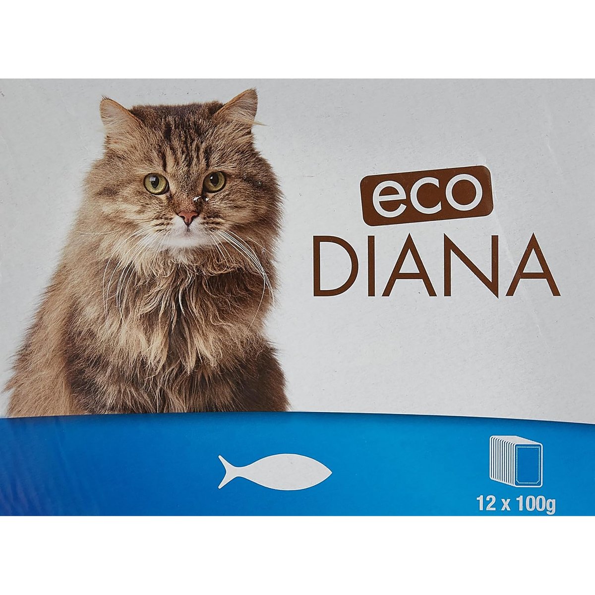 ايكو ديانا طعام قطط قطع مع السمك في المرق 12 × 100 جم