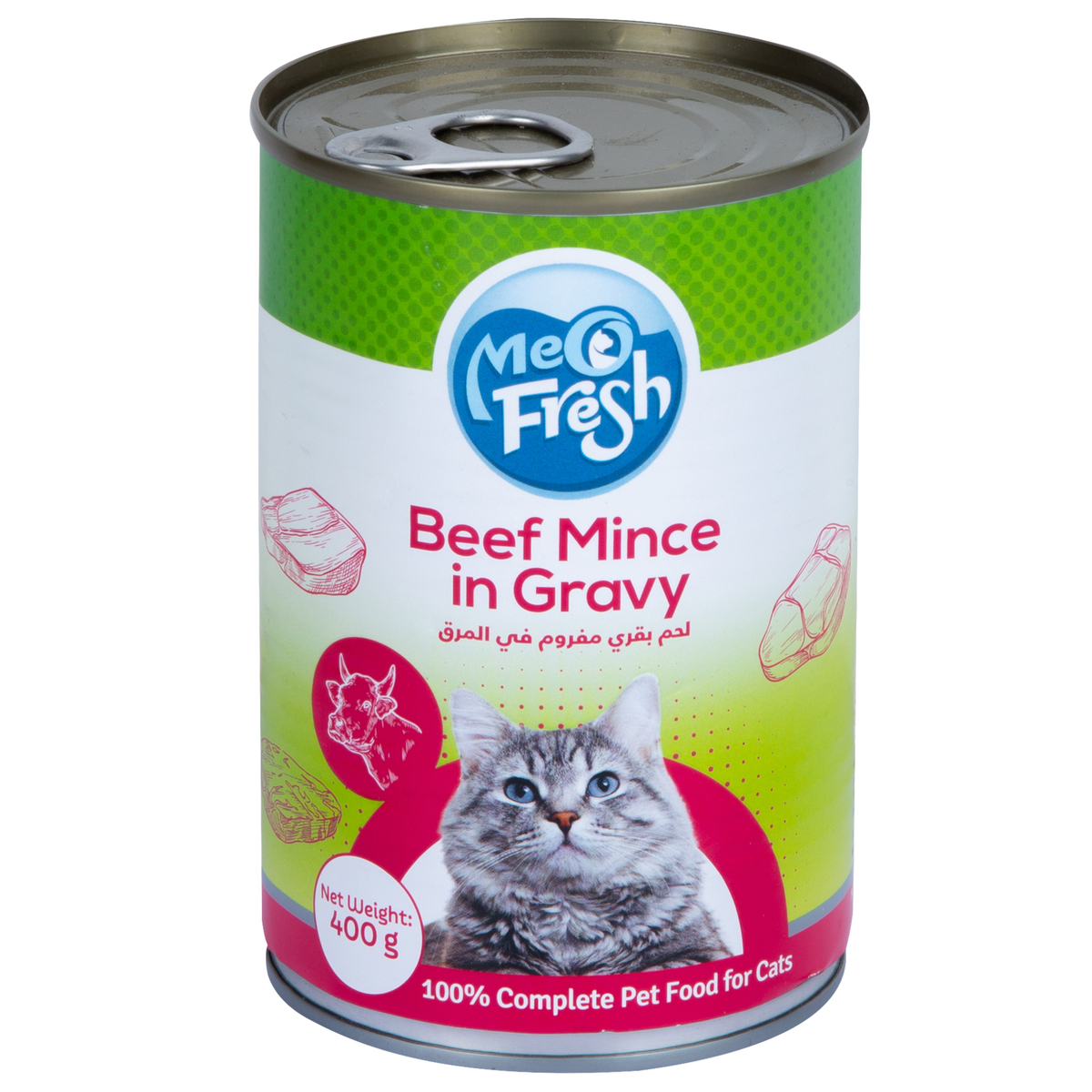 Meo Fresh Beef Mince In Gravy Catfood 400 g