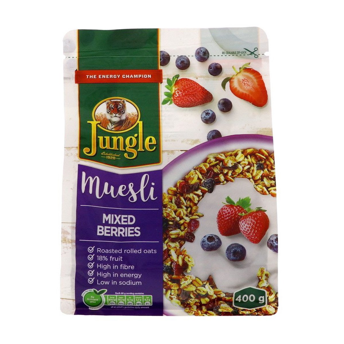 Buy Jungle Mix Berries Muesli 400 g Online at Best Price | Muesli | Lulu UAE in UAE