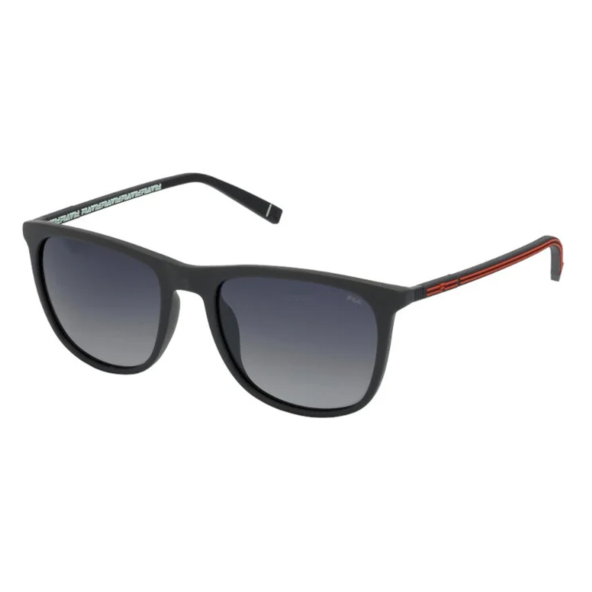 Fila Men's Square Sunglasses, Smoke Gradient, 095 55507P Sqr Gry