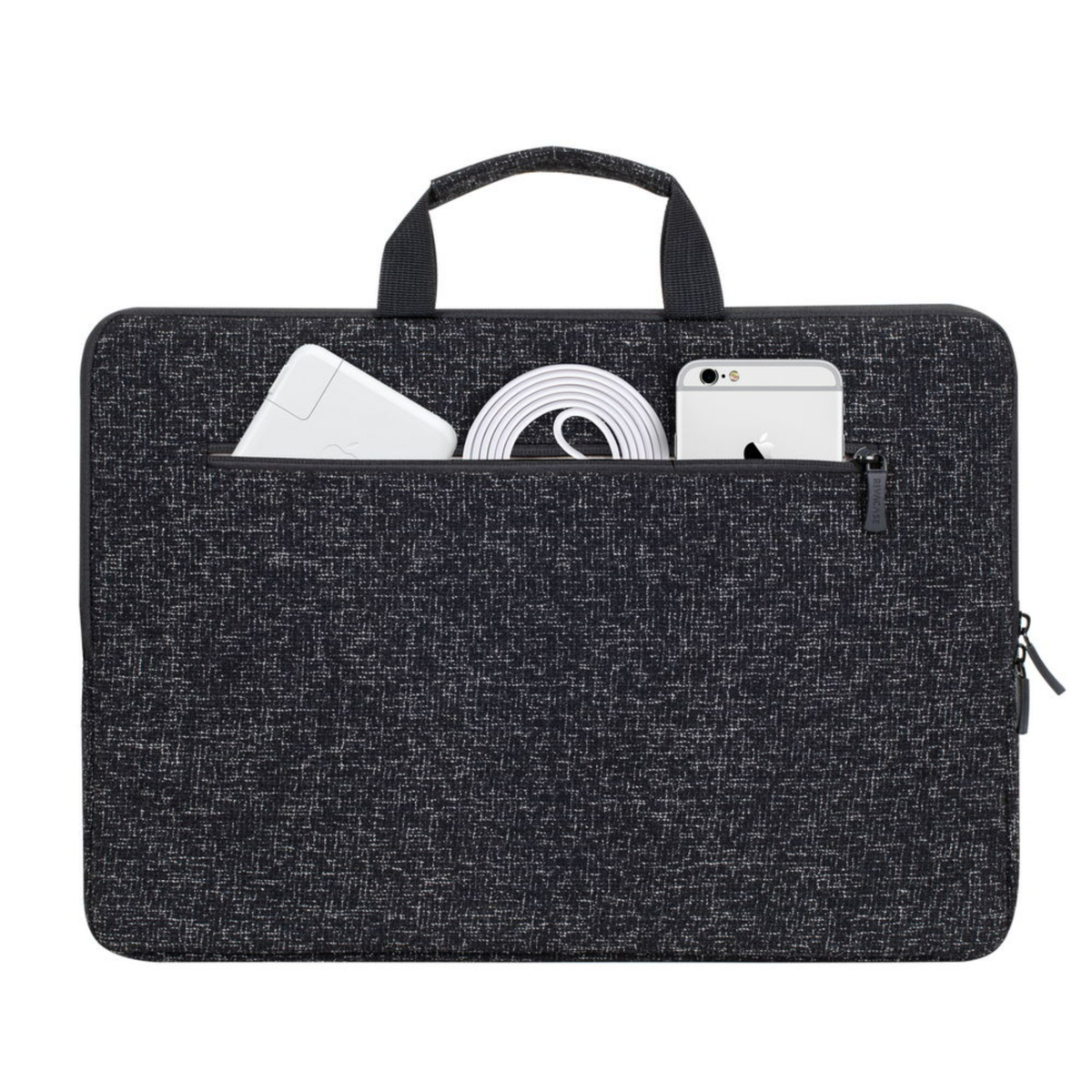 Rivacase Macbook Sleeve with Handles, 15.6 inches, Black, 7915
