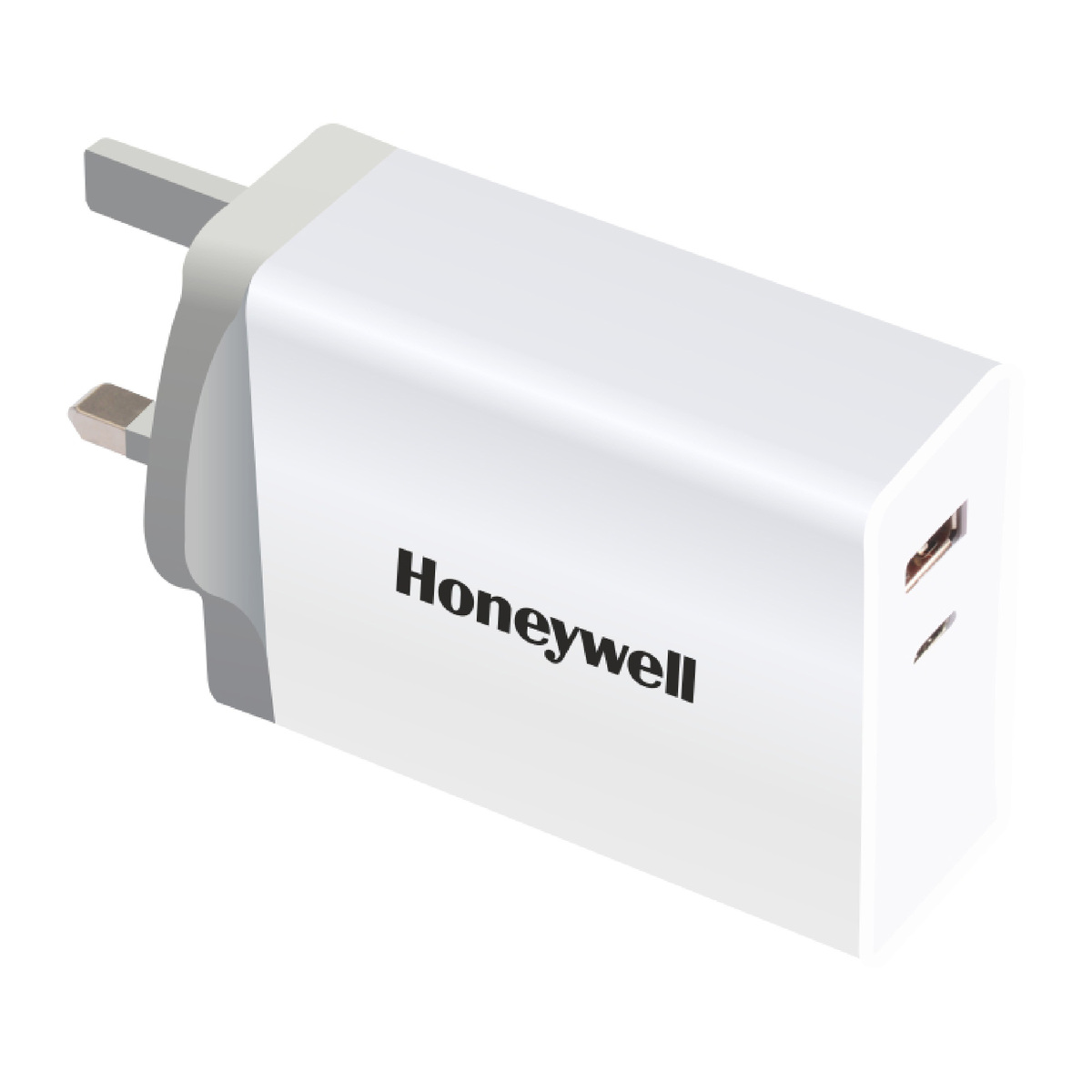 Honeywell ZEST Dual USB Wall Charger, 60 W, White, HC000016