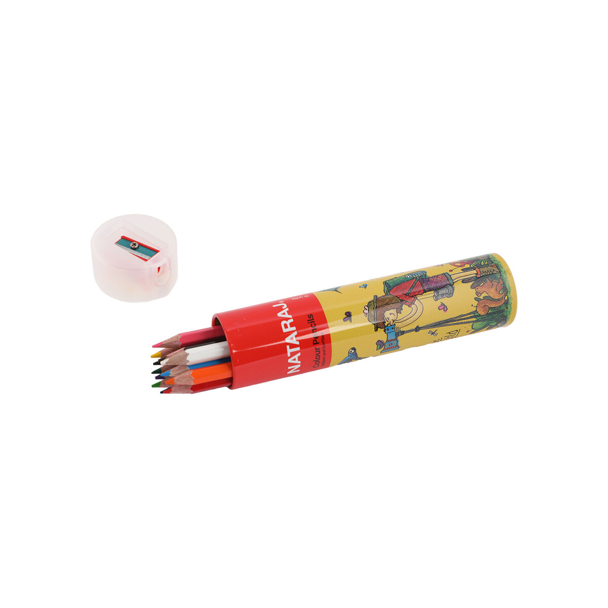 Nataraj Color Pencil Tin12+Sharpnr