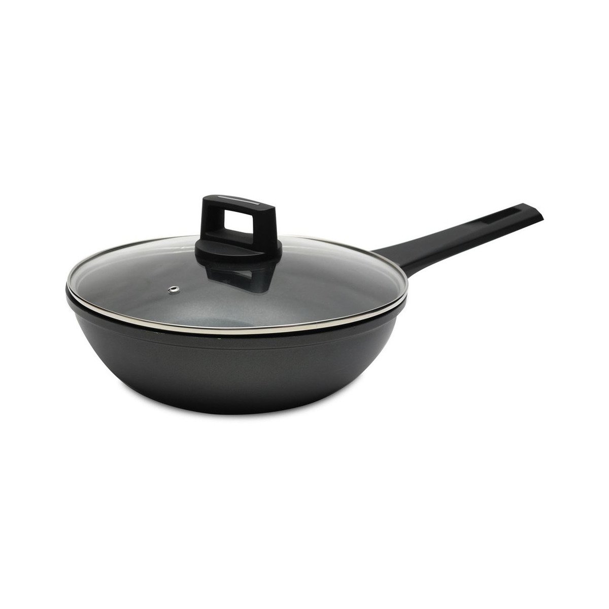 Chefline Diecast Wok Pan with Lid, 30 cm, G30