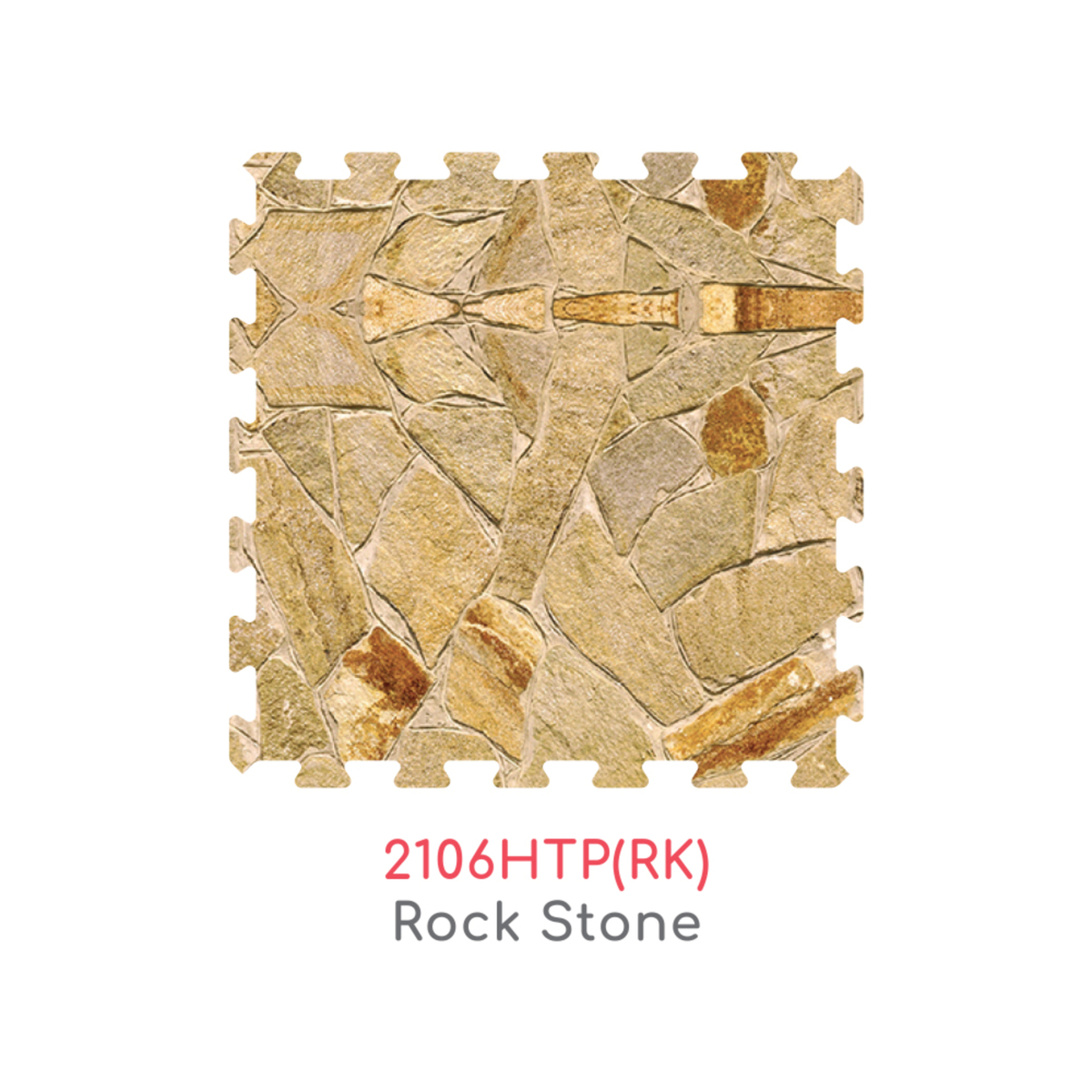 سونتا حصيرة أرضية مطبوعة  على شكل حجر صخري،  2106HTP(RK)