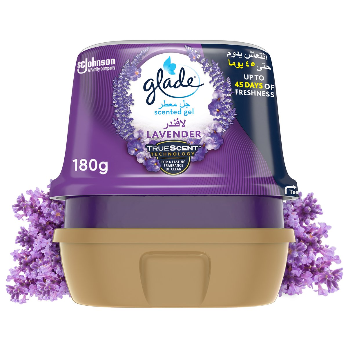 Glade Lavender Scented Gel Value Pack 2 x 180 g