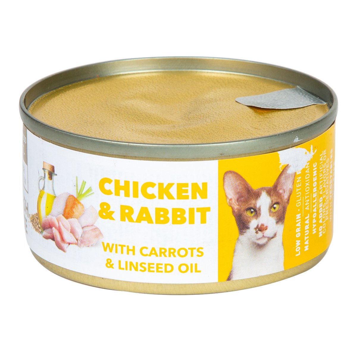 Buy Amity Chicken & Rabbit with Carrots & Linseeds Oil Catfood 80 g Online at Best Price | Cat Food | Lulu Kuwait in Kuwait