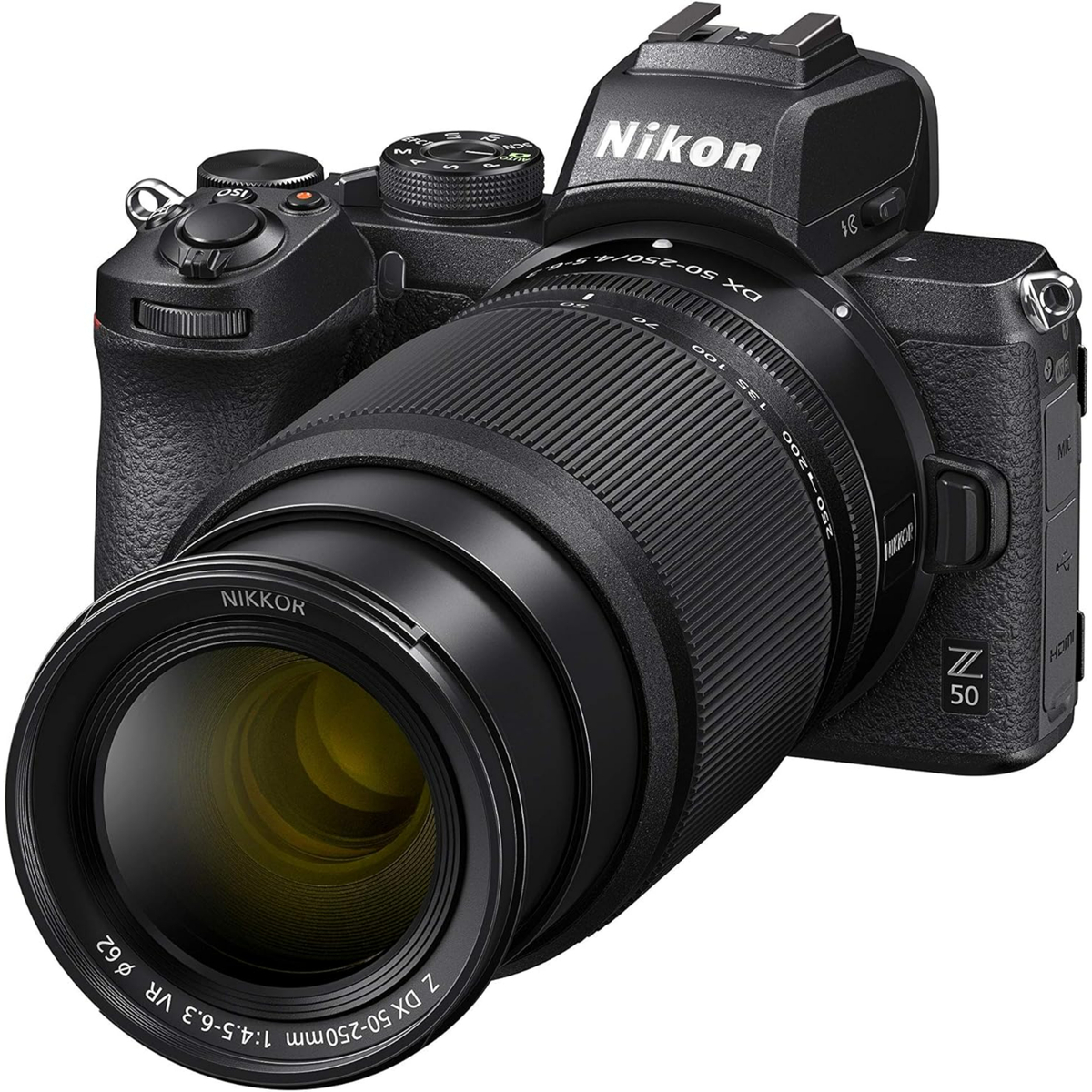 Nikon Z50 Mirrorless Camera, M/C 16-50 + Z DX 50-250, 2 Lens Kit